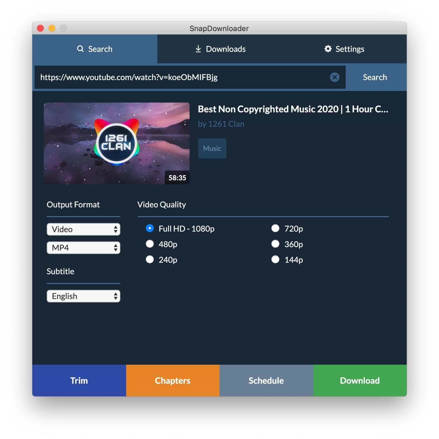 SnapDownloader Screenshot 1