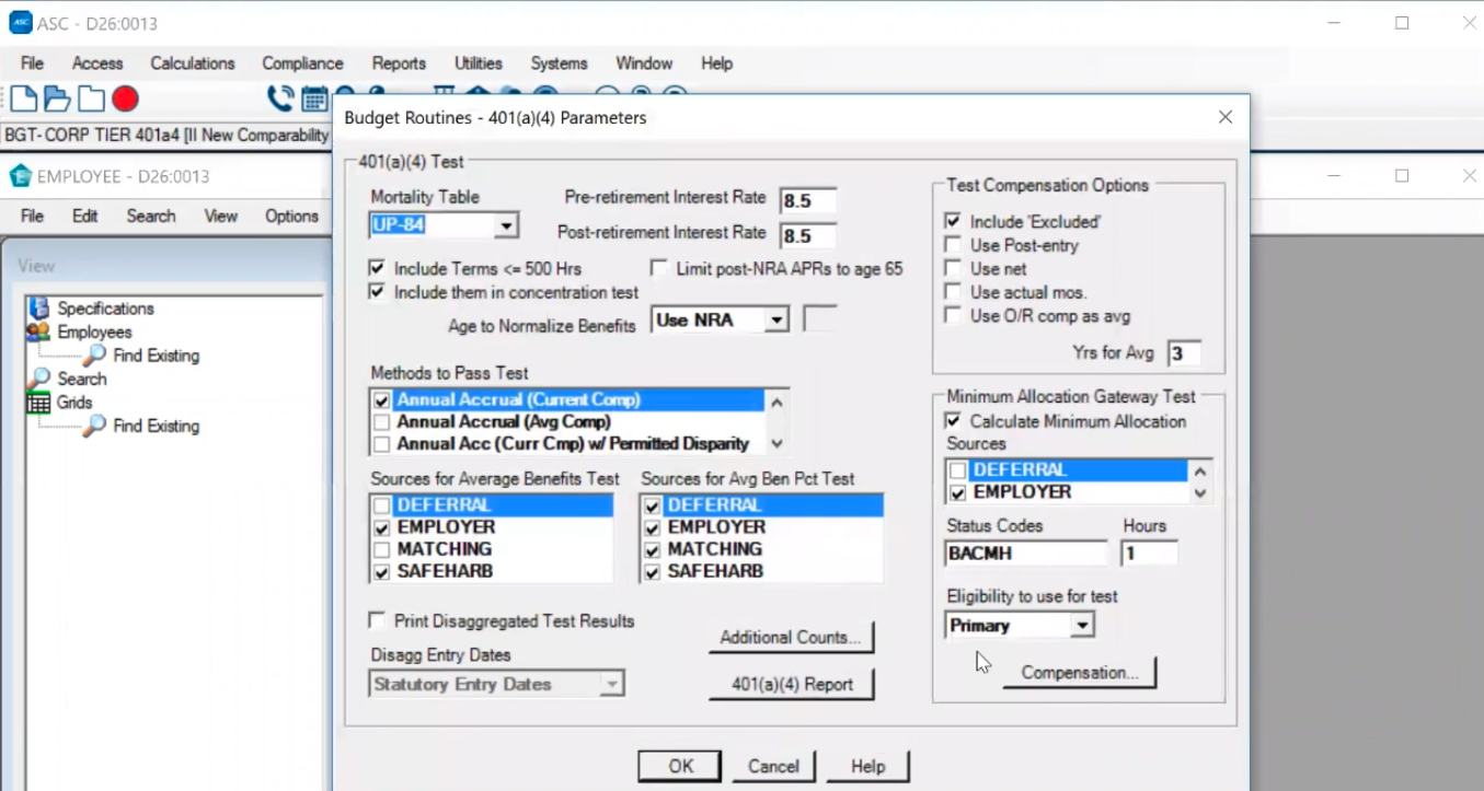 ASC Defined Contribution Screenshot 2
