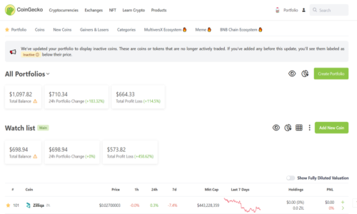 CoinGecko  Screenshot 2