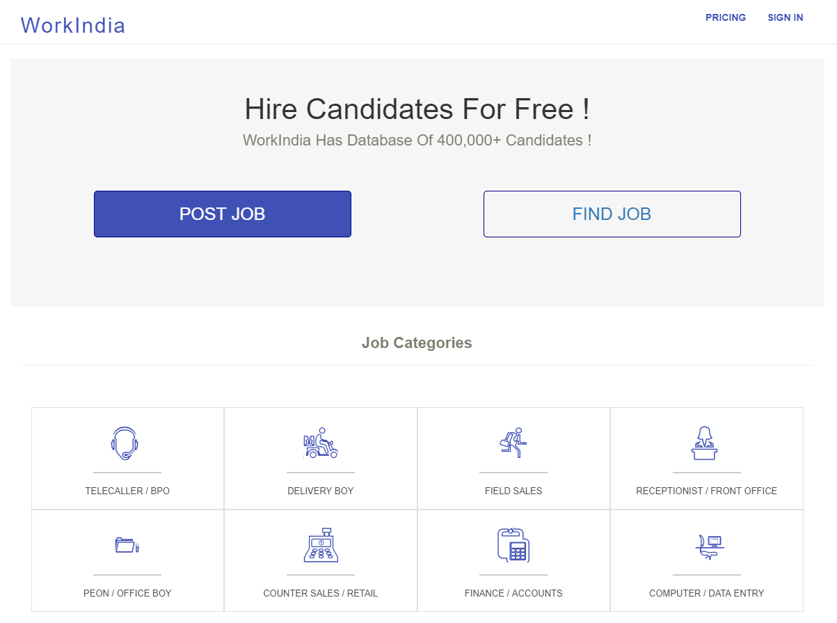 WorkIndia Screenshot 1