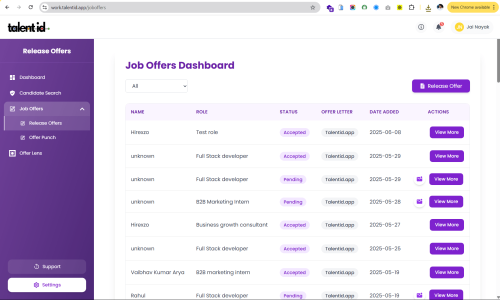 Talentid.app Screenshot 1