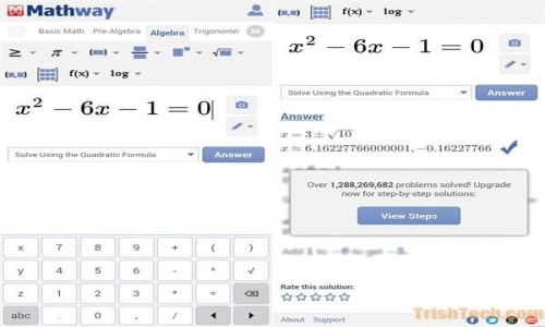 Mathway Screenshot 1