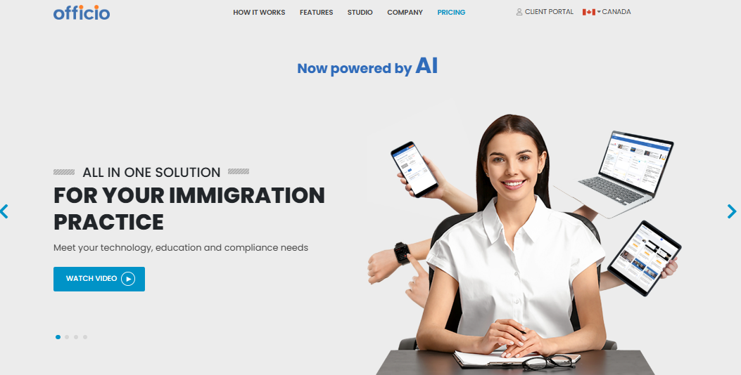 Officio Immigration Software Screenshot 1