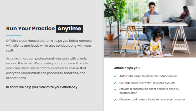Officio Immigration Software Screenshot 4