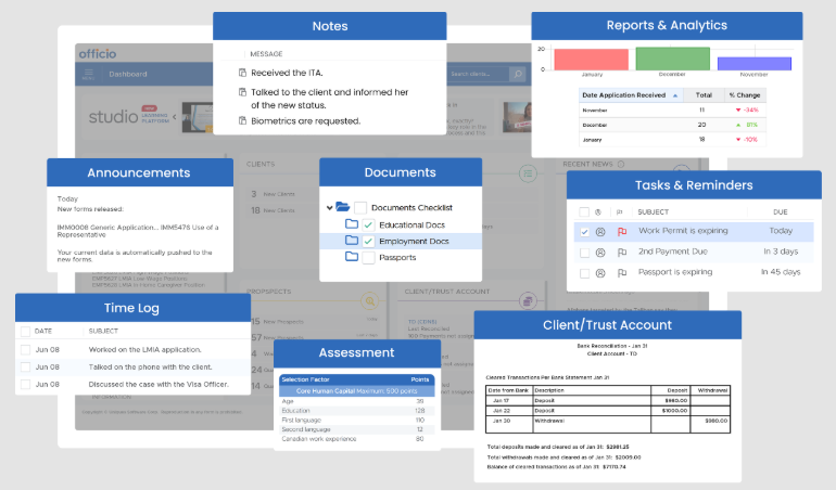 Officio Immigration Software Screenshot 2