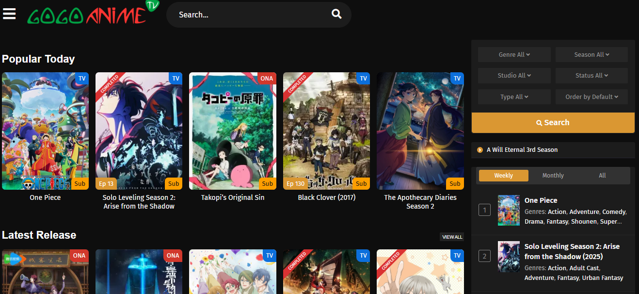 Gogoanime Screenshot 1