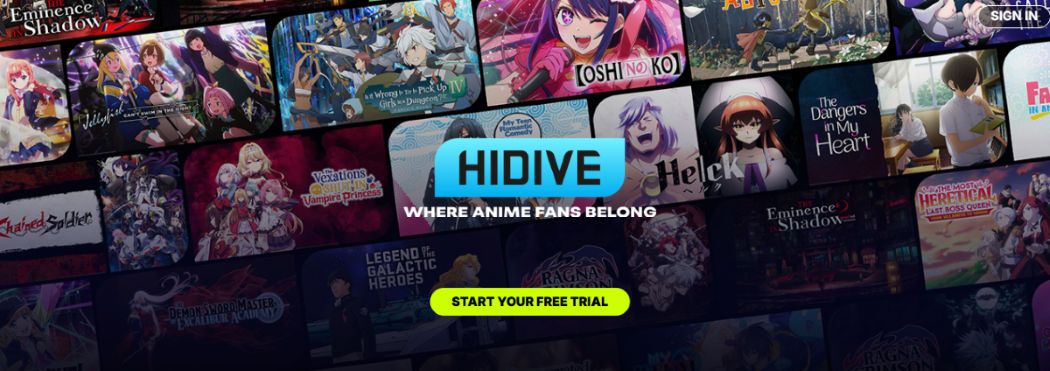 HIDIVE Screenshot 1
