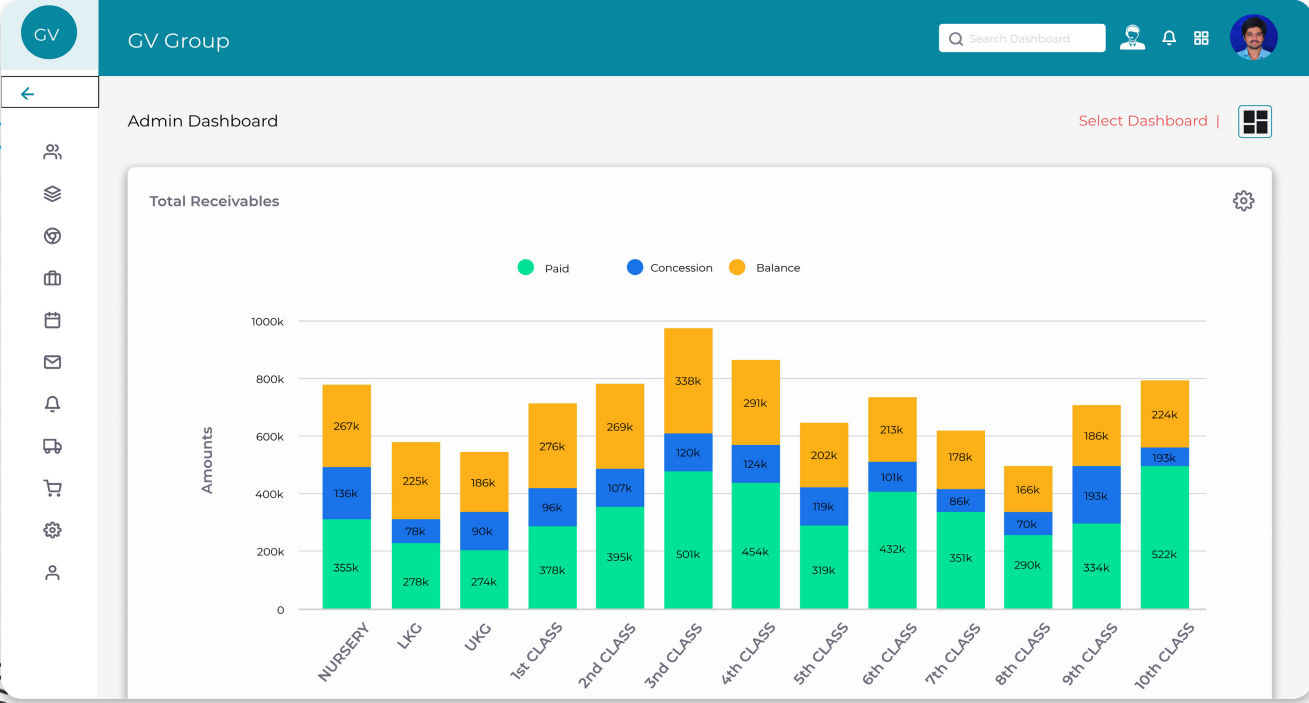 Gait View School ERP Screenshot 3