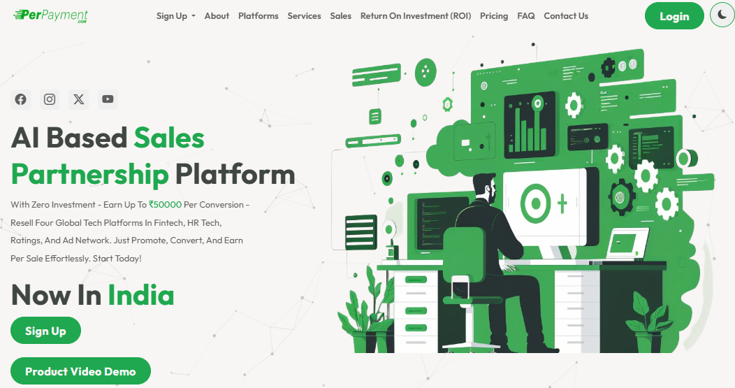 PerPayment - AI Based Sales Partnership Platform  Screenshot 1