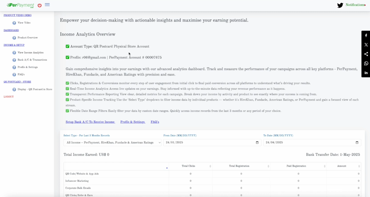 PerPayment - AI Based Sales Partnership Platform  Screenshot 5