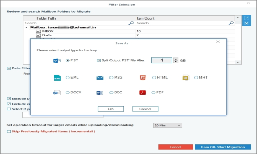 Kernel Gmail Backup Screenshot 6