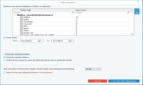 Kernel Gmail Backup Screenshot 2