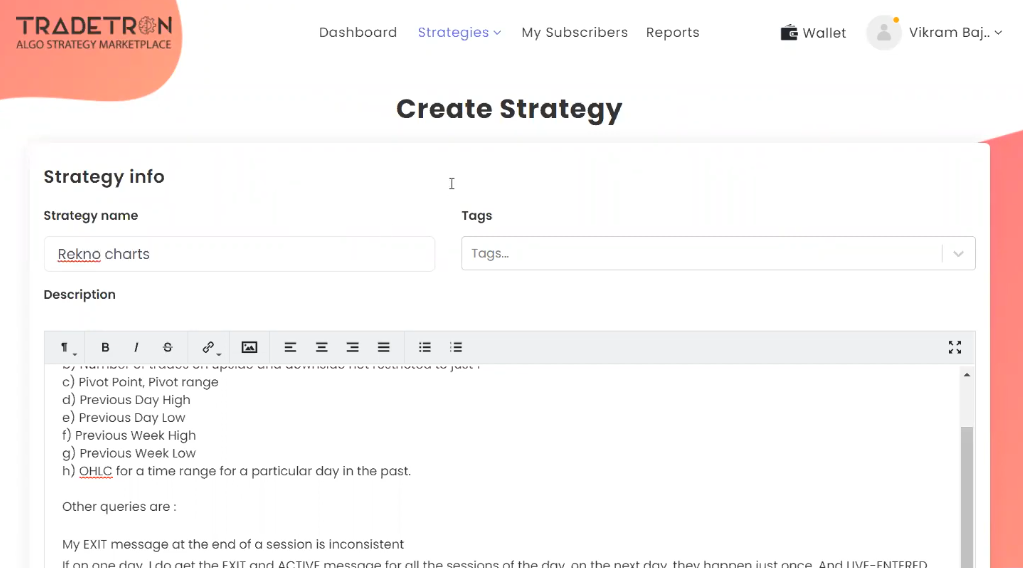 TRADETRON Screenshot 2