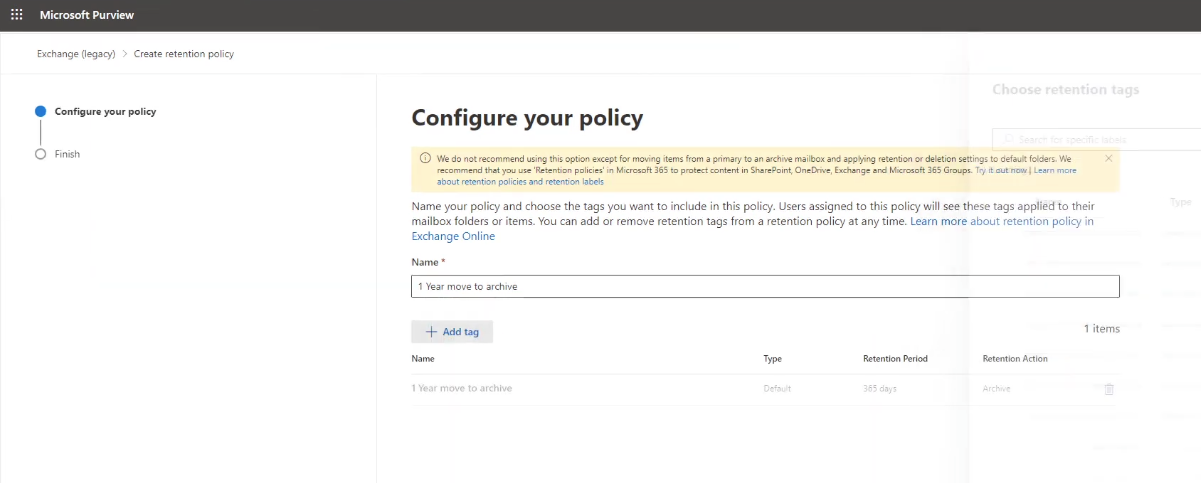Microsoft Exchange Online Archiving Screenshot 5