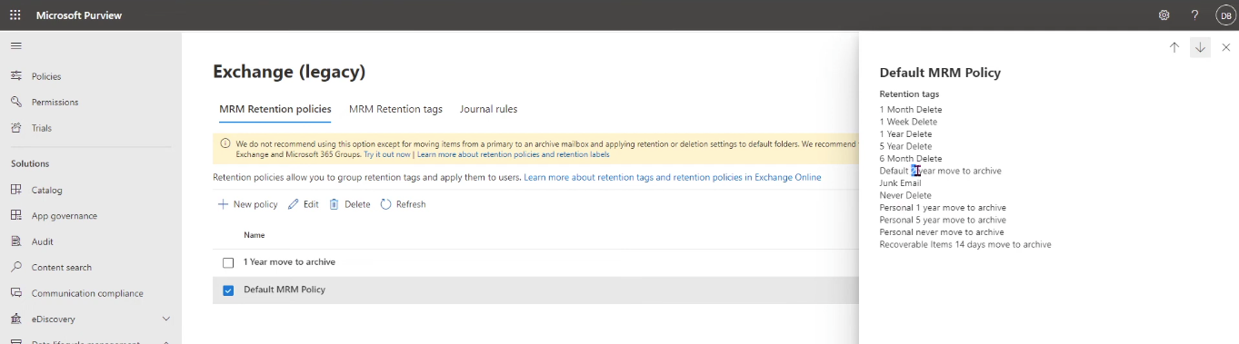 Microsoft Exchange Online Archiving Screenshot 7