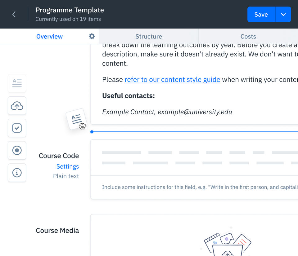 GatherContent Screenshot 2