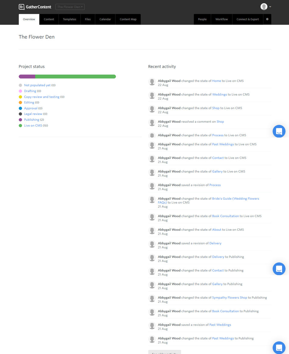GatherContent Screenshot 4