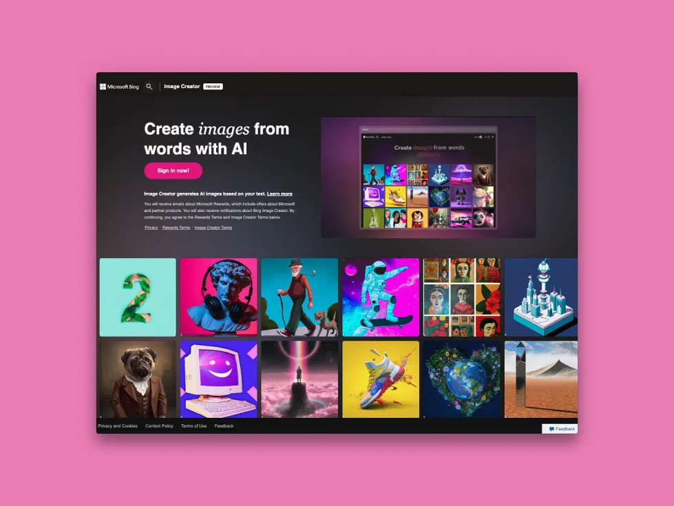 Bing Image Creator Screenshot 1