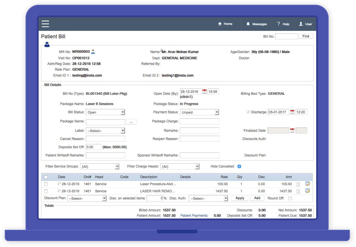 Insta - Clinic Management Software Screenshot 3