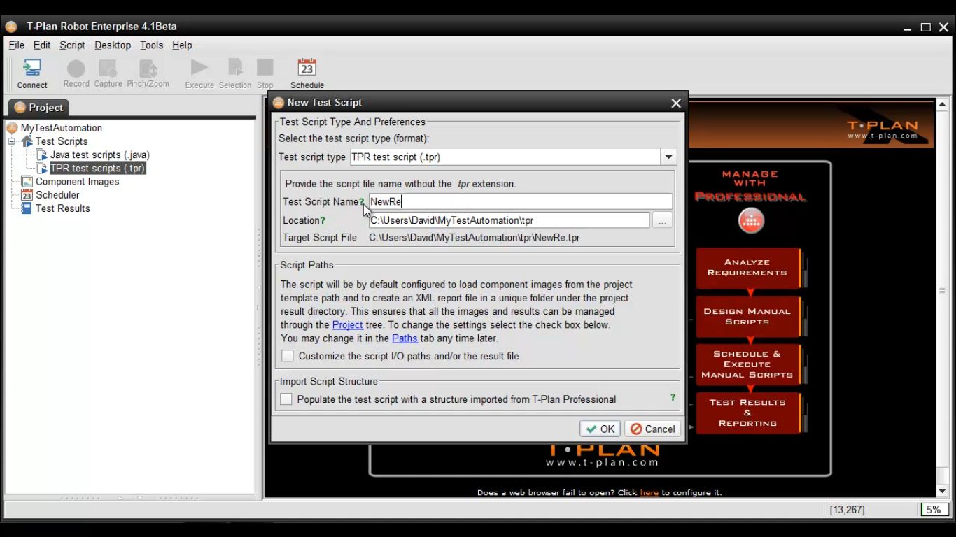 T-Plan Automation Screenshot 5