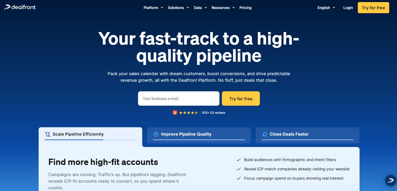 dealfront Screenshot 1