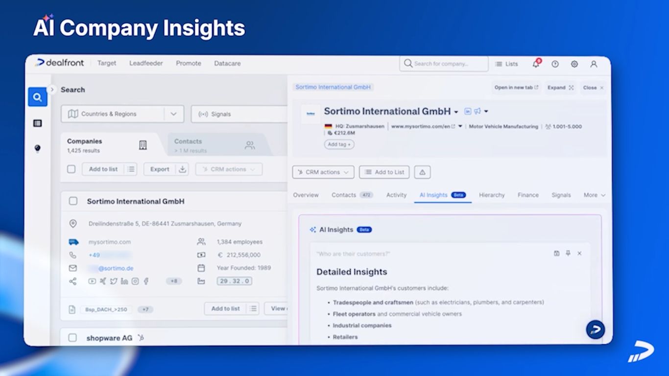 dealfront Screenshot 4