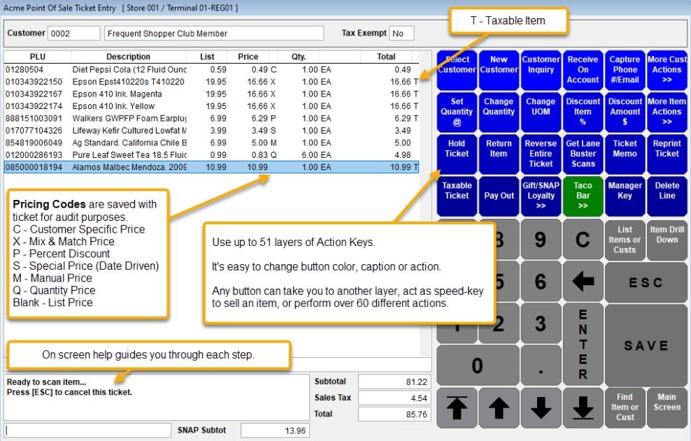 Acme Point of Sale Software Screenshot 4