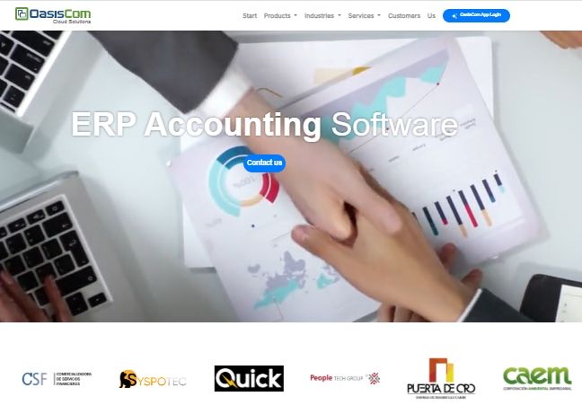 OasisCom ERP Accounting Software Screenshot 1