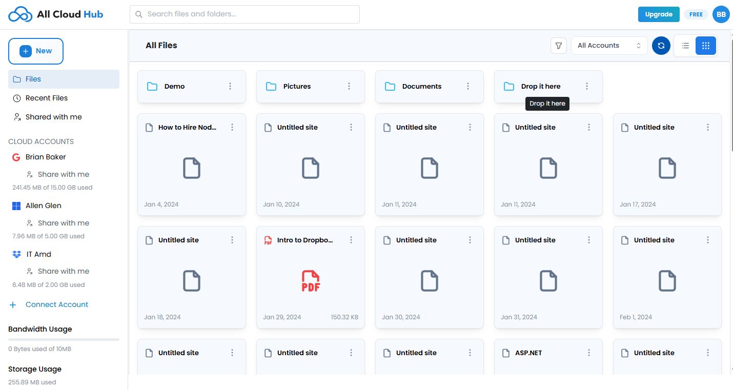 All Cloud Hub Screenshot 2