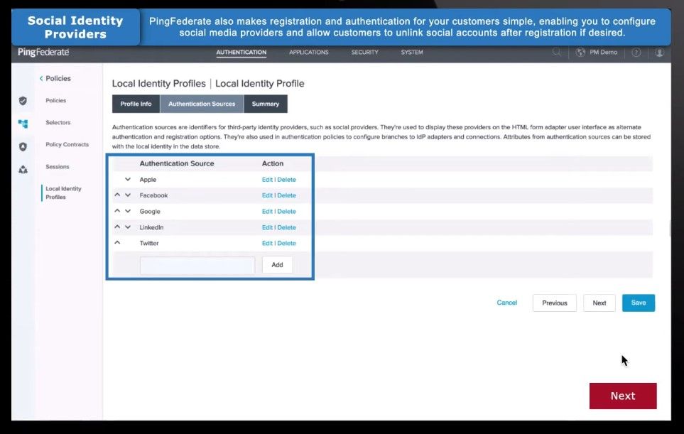 PingFederate Screenshot 5