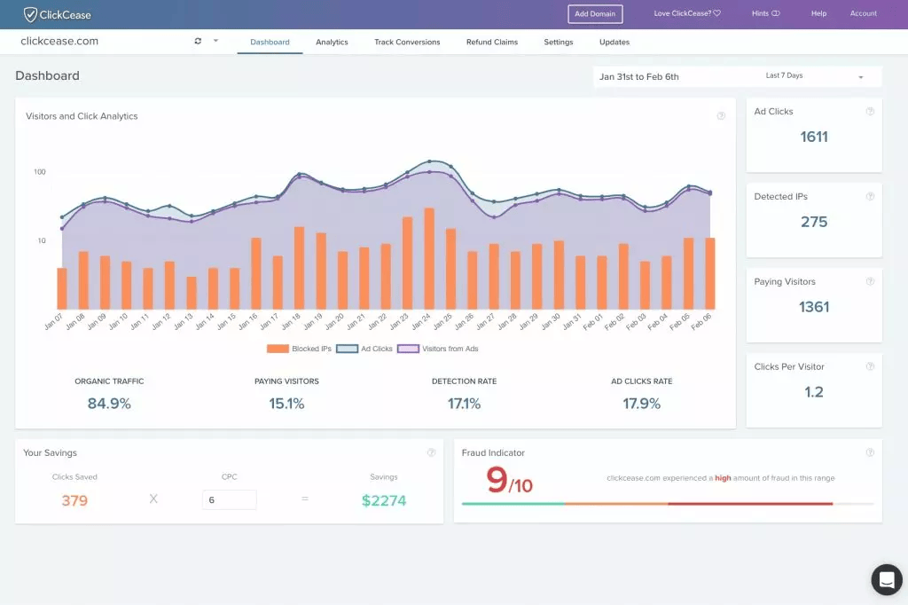 ClickCease Screenshot 1