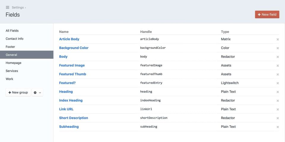 Craft CMS Screenshot 1