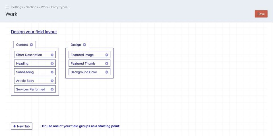 Craft CMS Screenshot 2
