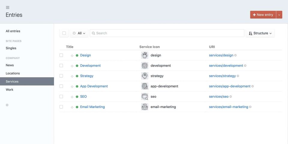 Craft CMS Screenshot 3