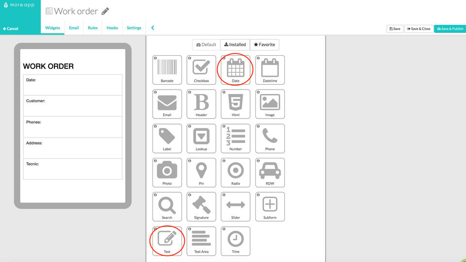 MoreApp Forms Screenshot 2
