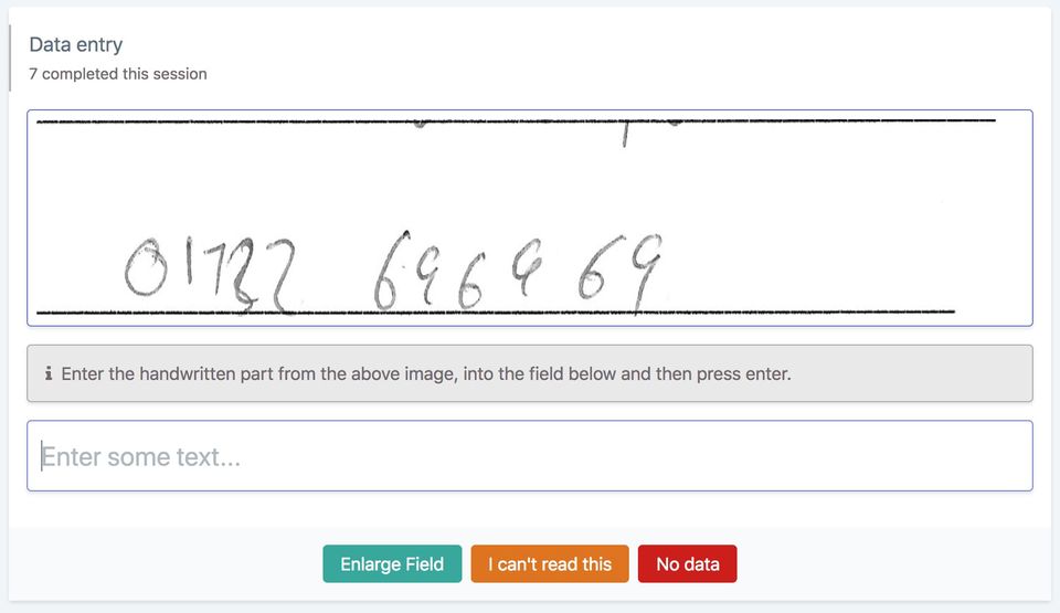 Velocity Data Entry Screenshot 2