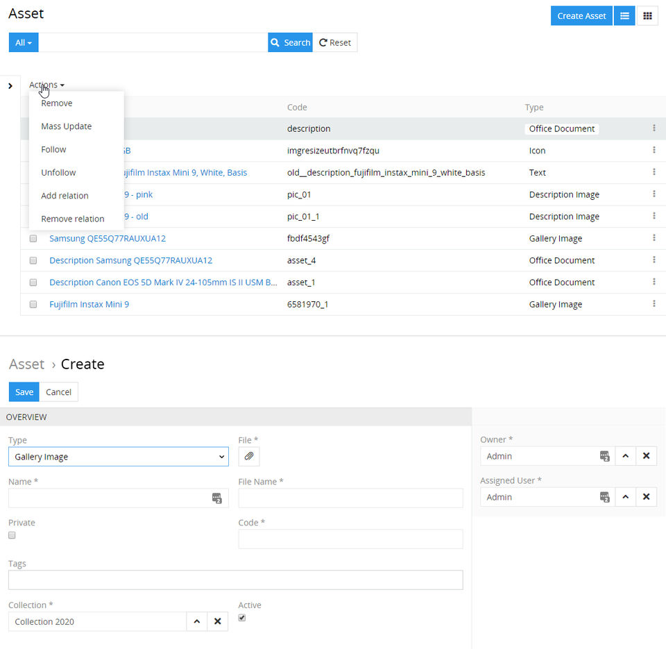 AtroDAM Screenshot 1
