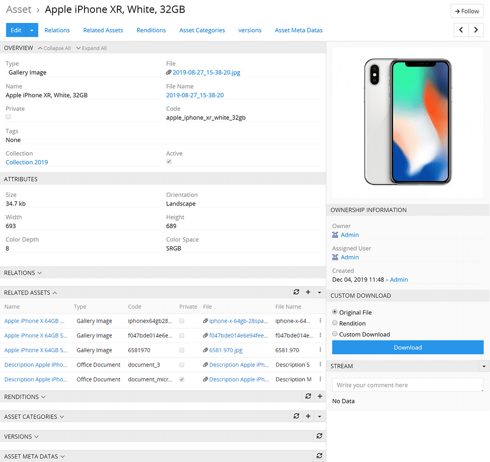 AtroDAM Screenshot 2