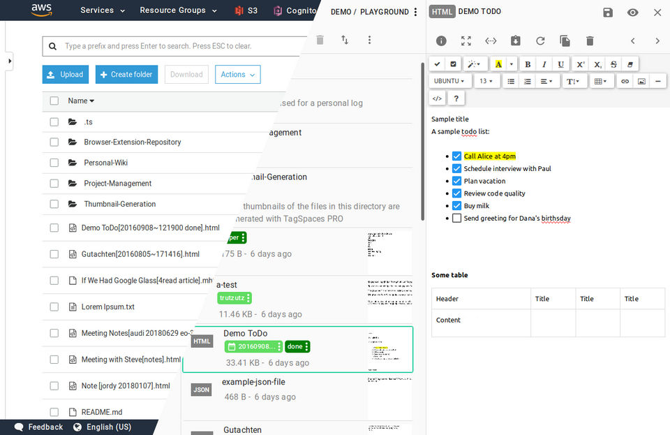 TagSpaces Screenshot 3