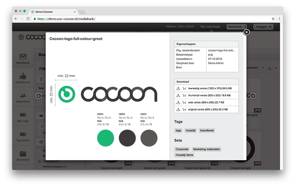 Cocoon Media Management Screenshot 2