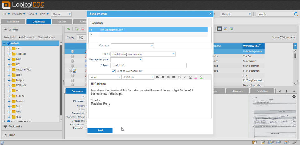 LogicalDOC Screenshot 3