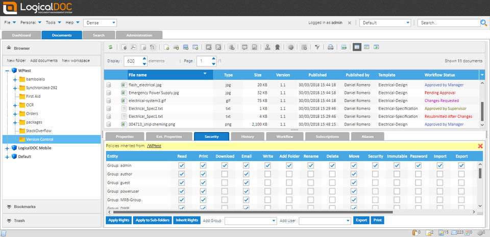 LogicalDOC Screenshot 6