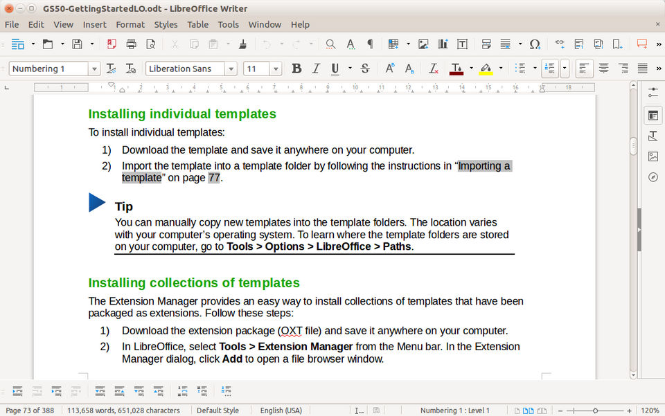 LibreOffice Screenshot 1