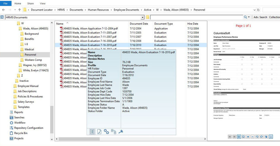 Document Locator Screenshot 1