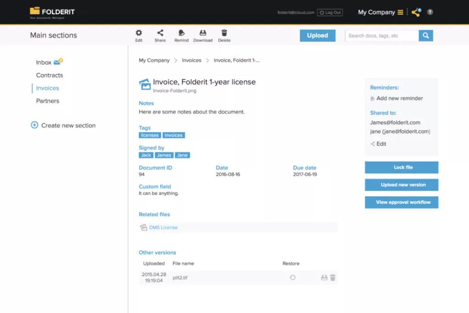 Folderit Screenshot 3