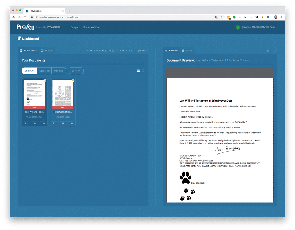 ProvenDocs Screenshot 3