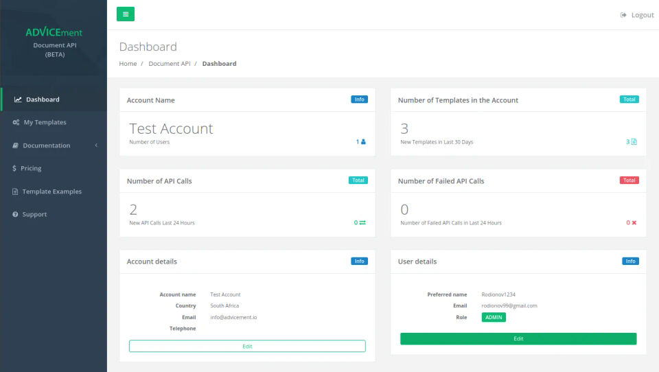DynamicDocs API Screenshot 1