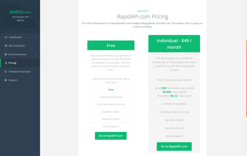 DynamicDocs API Screenshot 2
