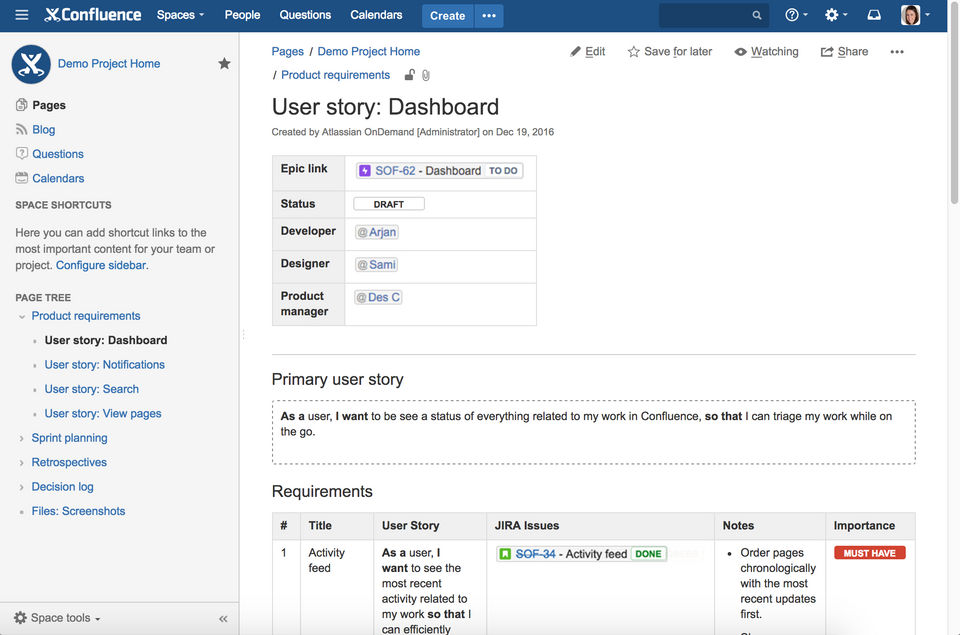 Confluence Screenshot 1
