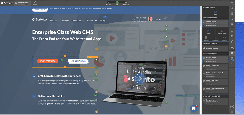 Scrivito Screenshot 5